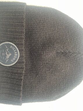 Billabong USA Outdoor Surf Skate Black Knit Beanie Fleece Lined Cap